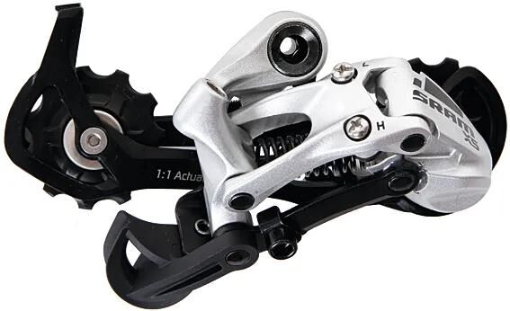 Sram schaltwerk x5 rear derail. x5 9-sp long cage sil.