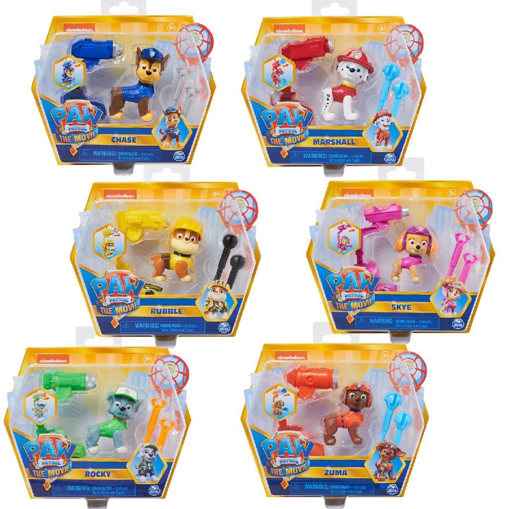 Spinmaster paw patrol the movie deluxe hero pups