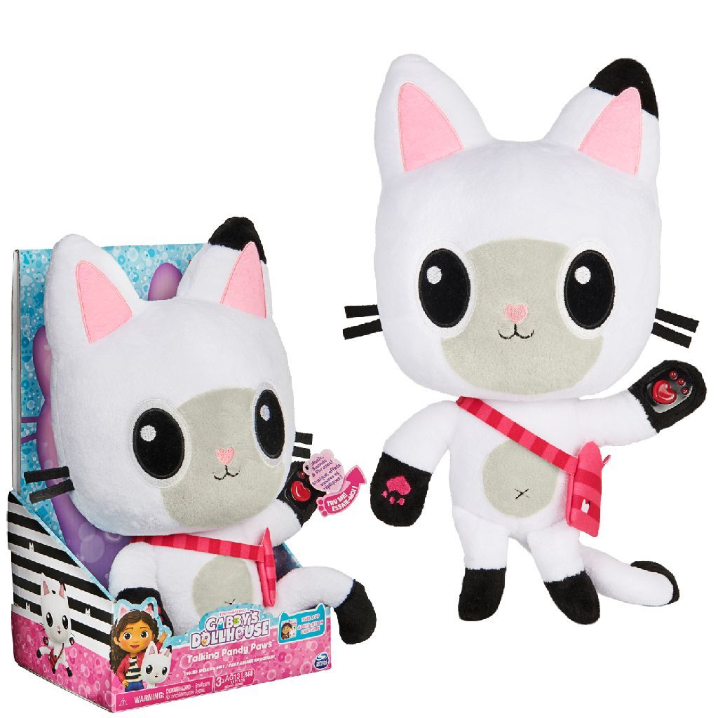 Gabby's Poppenhuis Gabby #039;s Poppenhuis Knuffel Pandy Piek met Geluid 33 cm