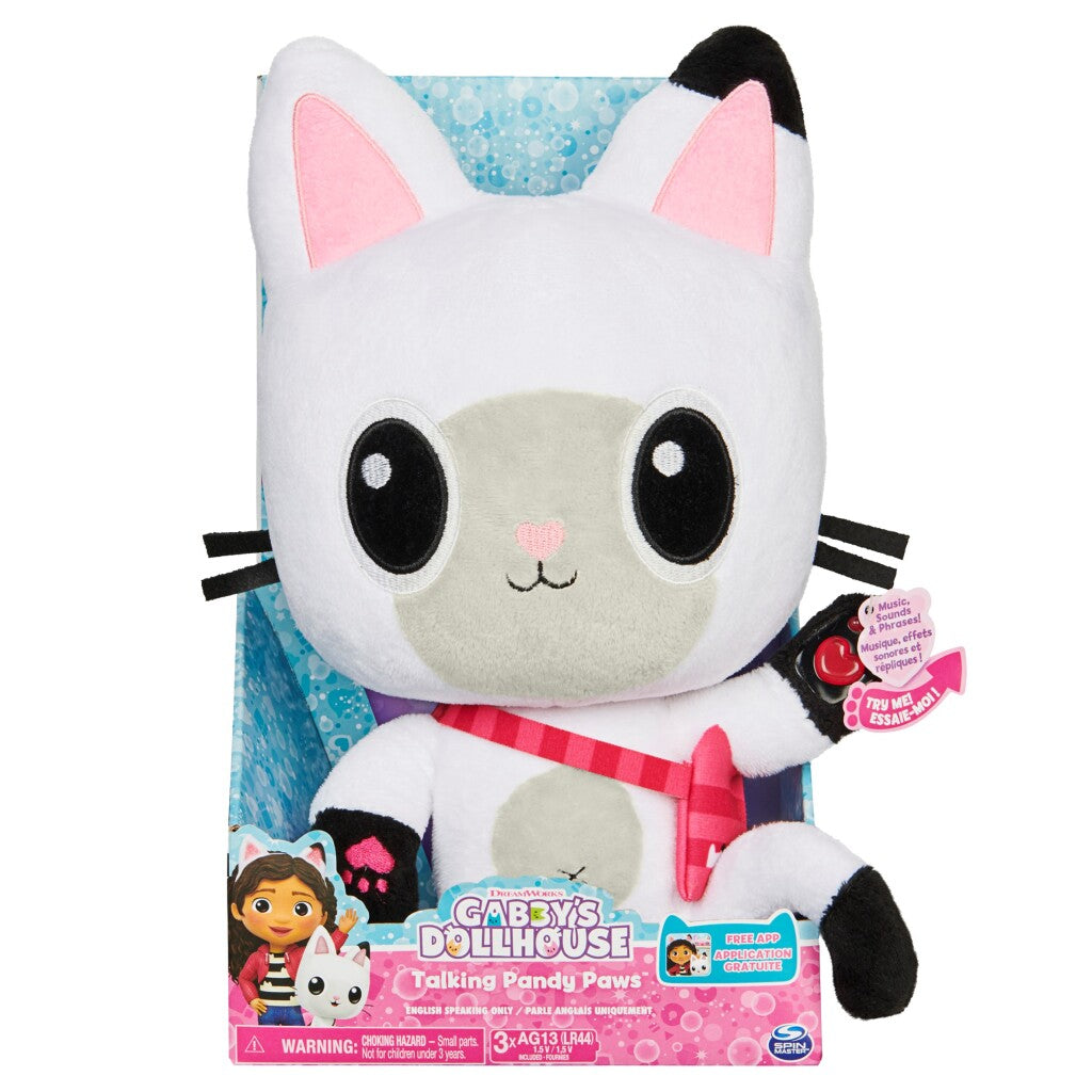 Gabby's Poppenhuis Gabby #039;s Poppenhuis Knuffel Pandy Piek met Geluid 33 cm