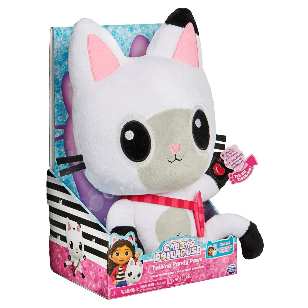 Gabby's Poppenhuis Gabby #039;s Poppenhuis Knuffel Pandy Piek met Geluid 33 cm