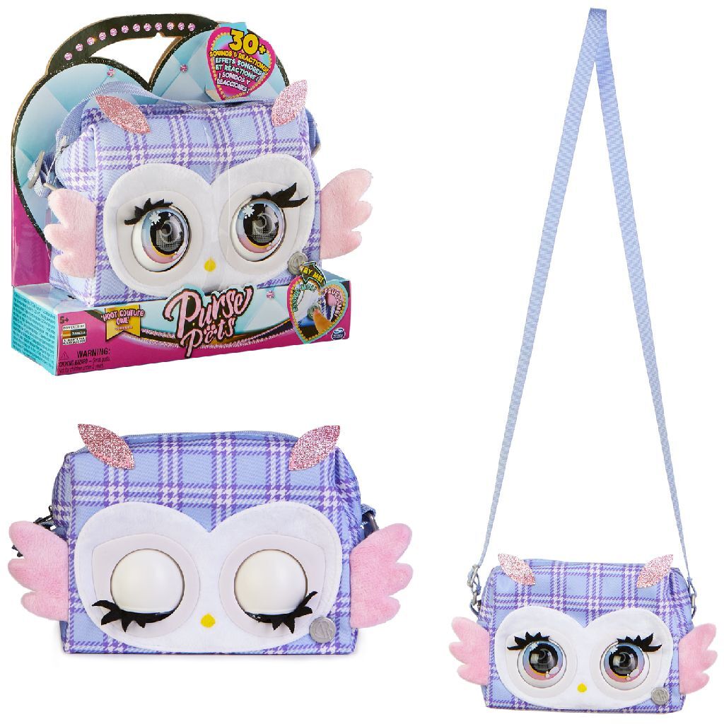 Purse pets hoot couture uil + geluid