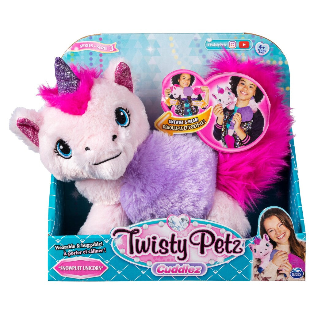 Spinmaster twisty petz eenhoorn knuffel cuddlez