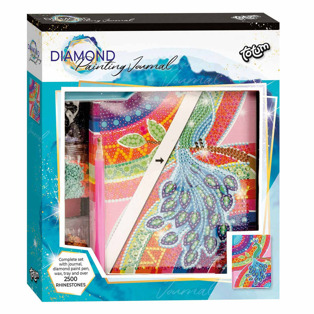 Totum diamant schilderij dagboek - pauw