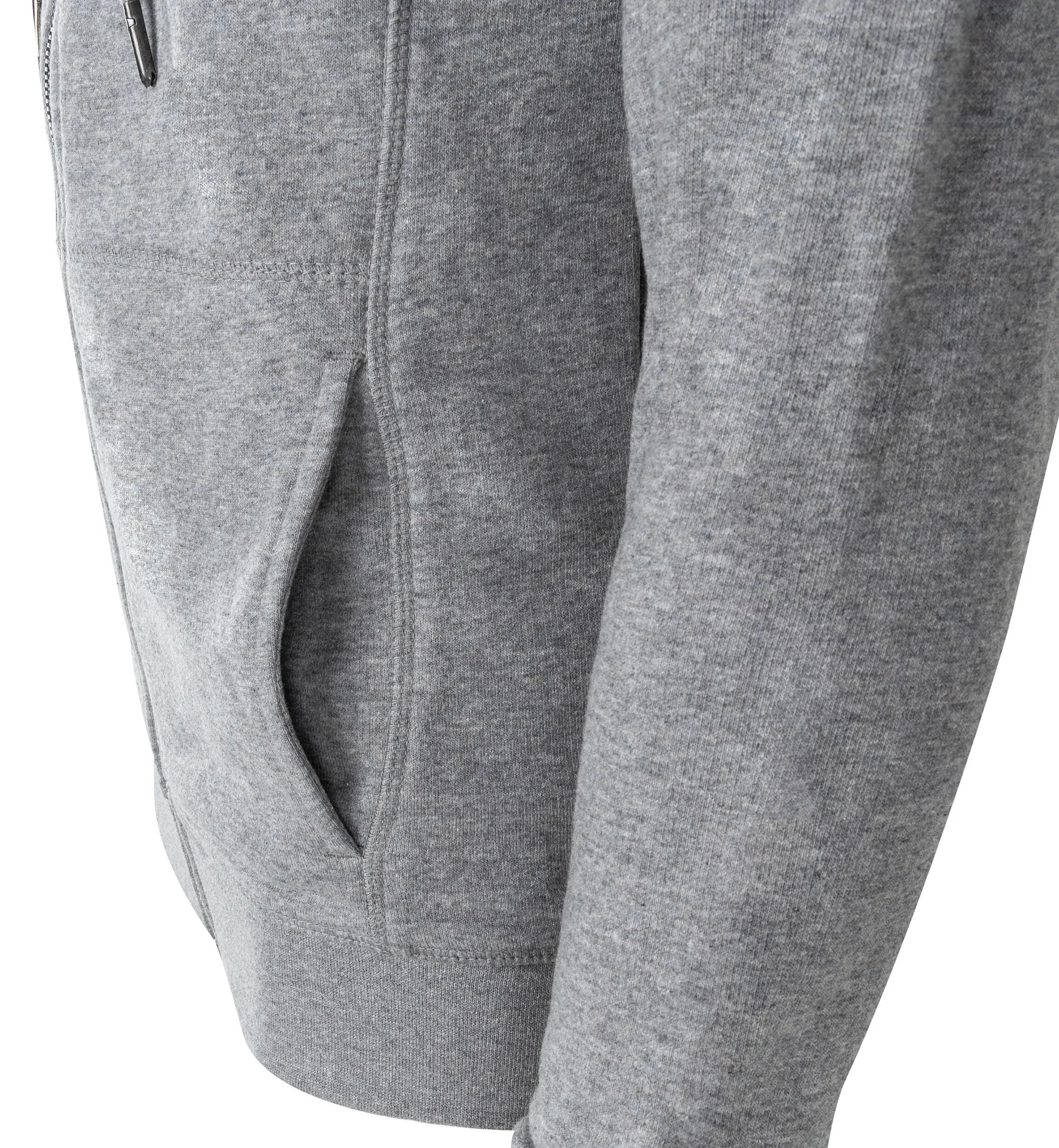 Contec sweat-jas met capuchon bright ct zip hoodie zip bright size, xxl light grey