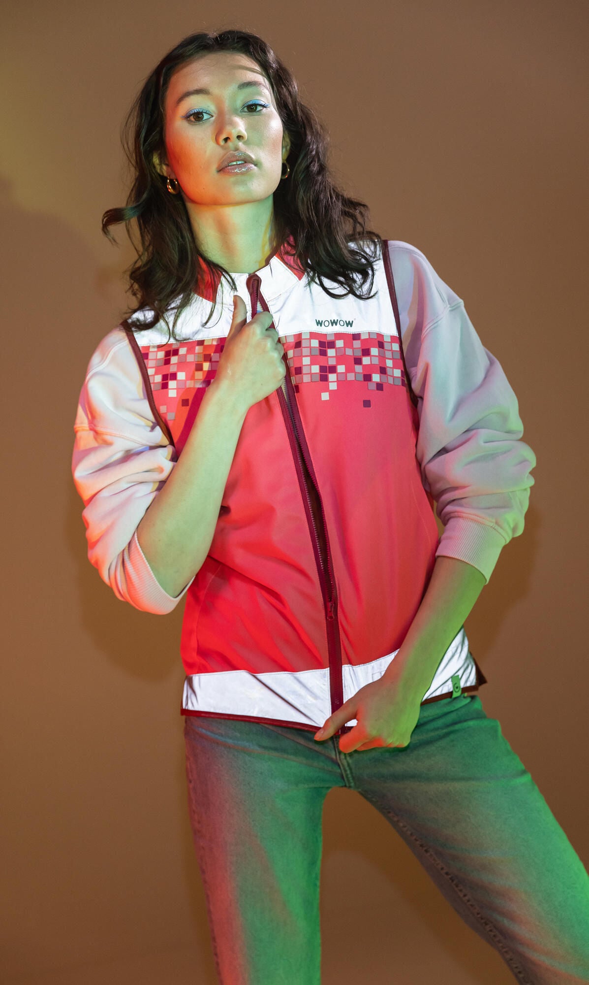 Wowow reflecterend vest amy jacket pink amy jacket amy pink gr.l