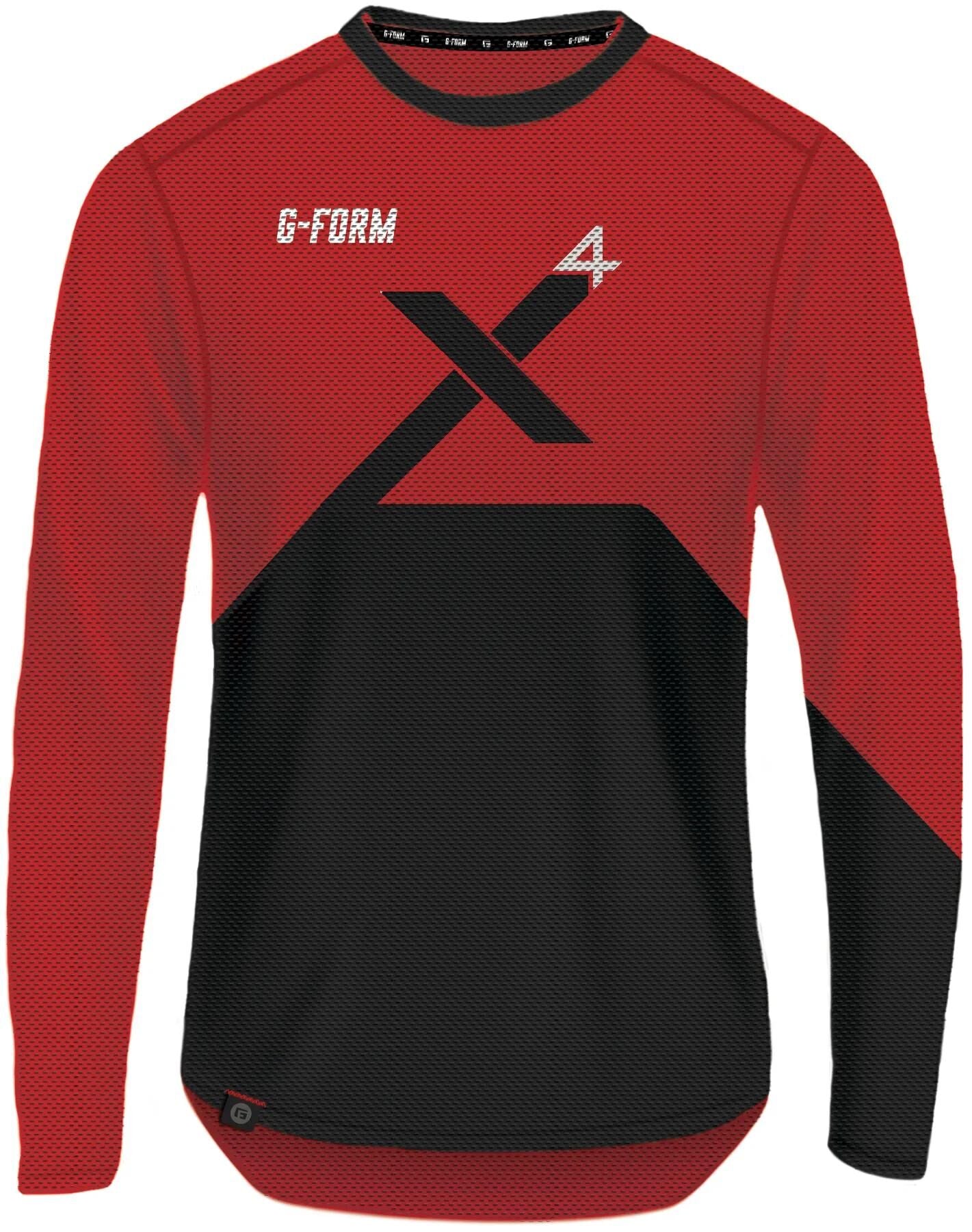 G-form langarmshirt pro-x4 longarm shirt pro x4 size l red black