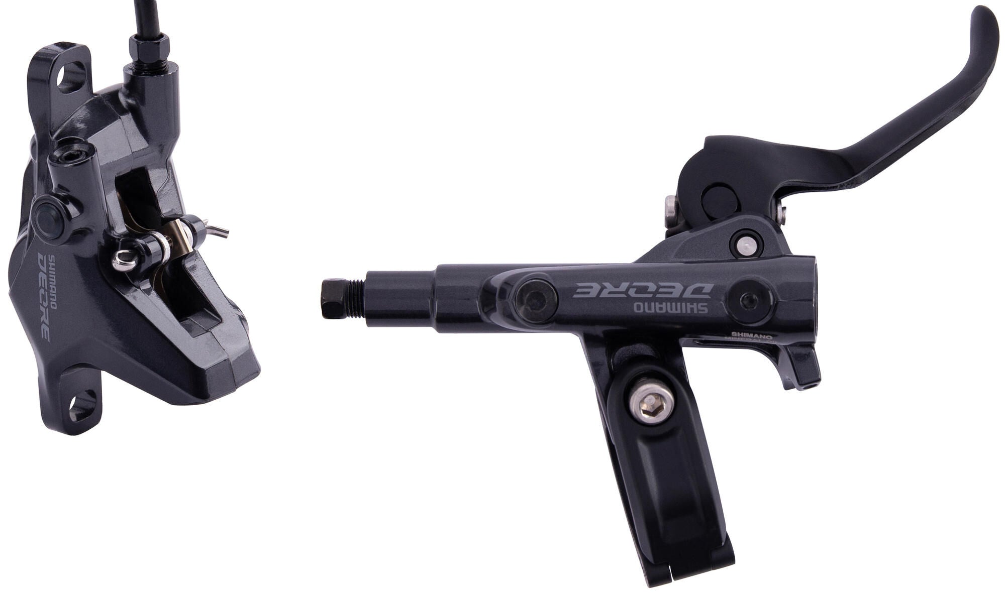 Shimano schijfrem deore br-m6100 und bl-m6100 disc brake shim.deore rear 1700mm met.pads g04s