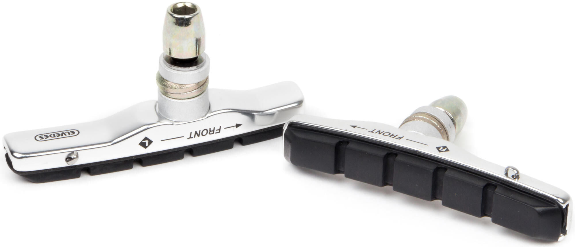 plaquettes de frein V-brake 72 x 11 mm noir argent 2 pcs