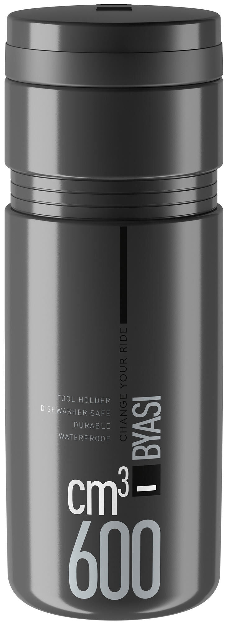 Elite gereedschaps-bidon byasi tool bottle byasi 600cm3 dark grey