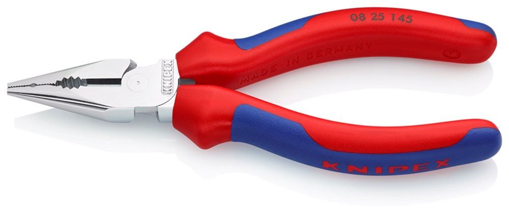 Knipex spitsbek combinatietang 0825145 (rood blauw)