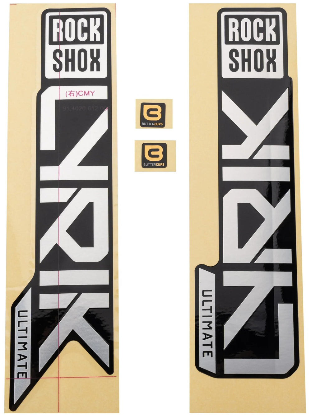 Rockshox dekor set decal set rs matt foil lyrik ult 27 29 matt-sil.
