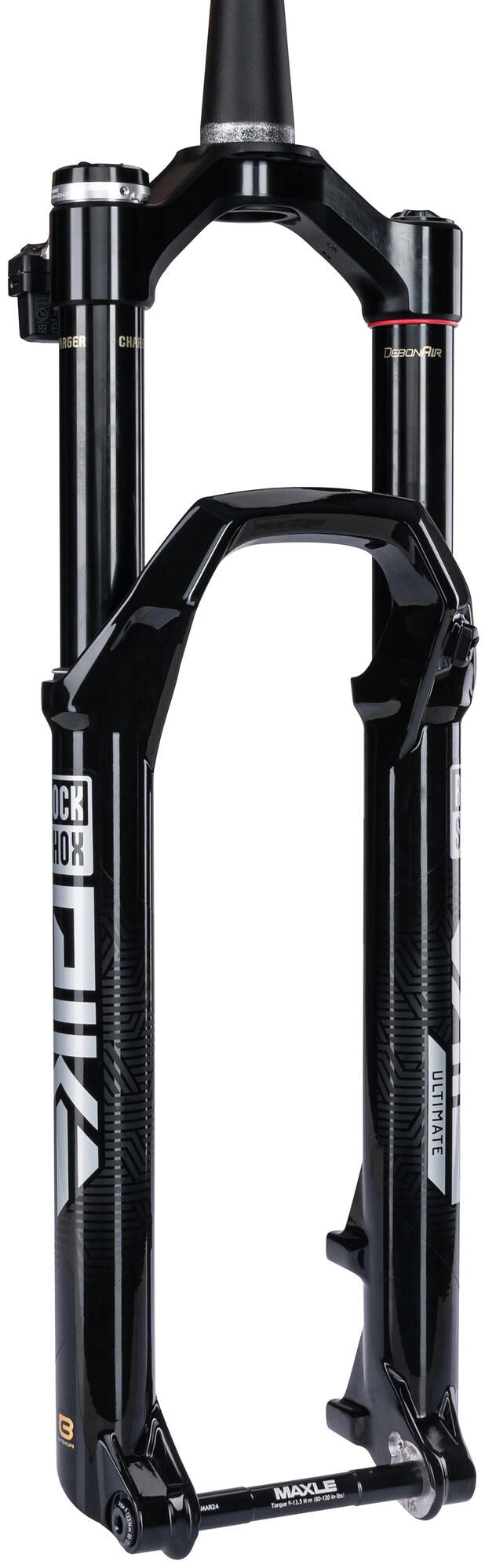 Rockshox verende voorvork pike ultimate flight attendant 27,5 + 29 boost susp.fork rs pike ult.fa 27,5 29 boost 140mm bl.