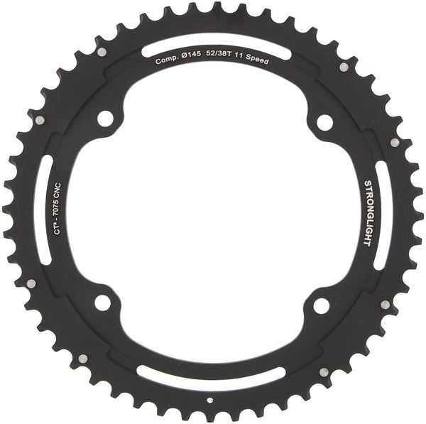 Stronglight kettingblad ct2 chain ring strongl. ct2 52t outer cer.-tefl.coat.