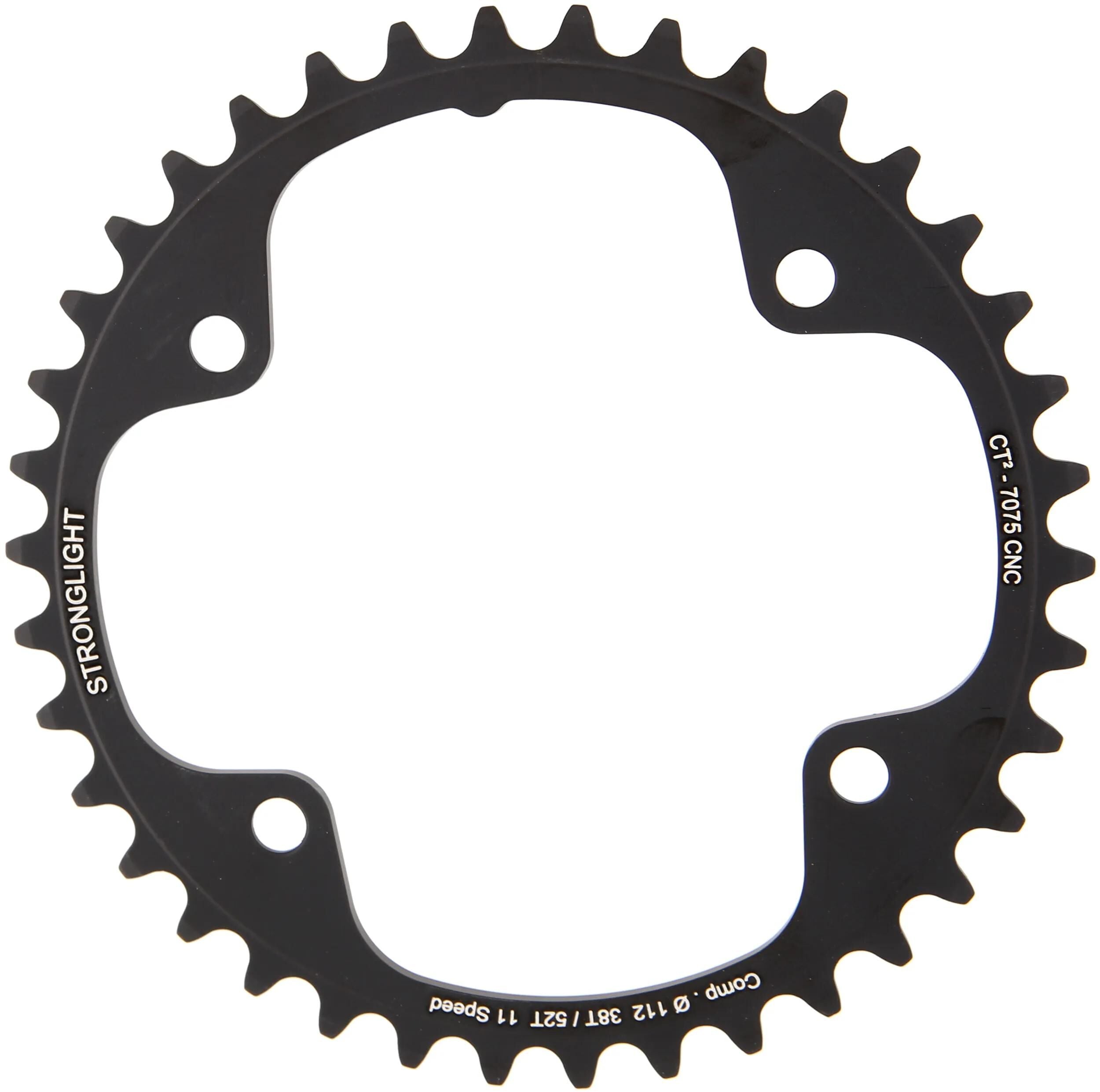 Stronglight kettenblatt ct2 chain ring strongl. ct2 38t inner cer.-tefl.coat.