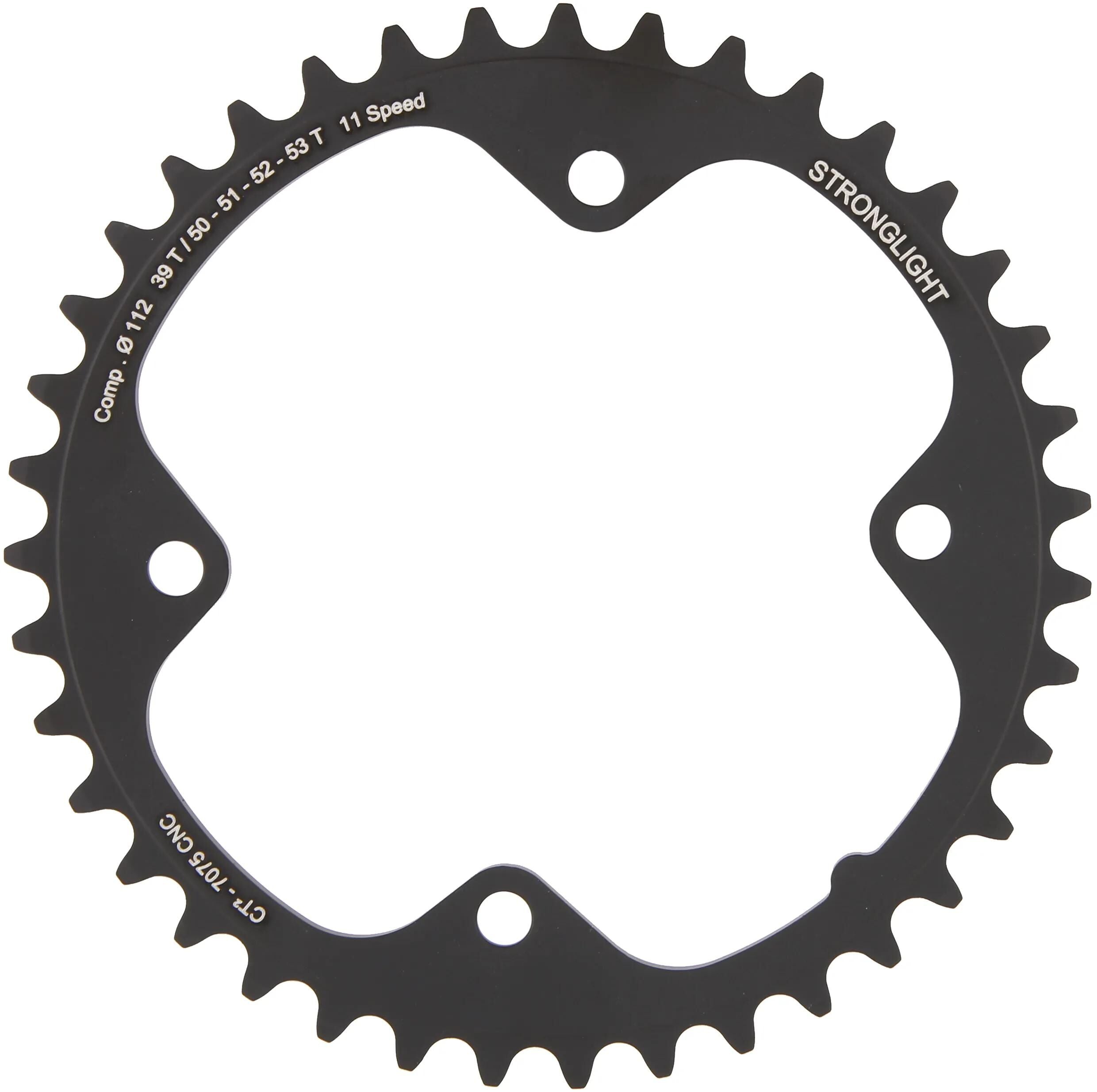 Stronglight kettenblatt ct2 chain ring strongl. ct2 39t inner cer.-tefl.coat.