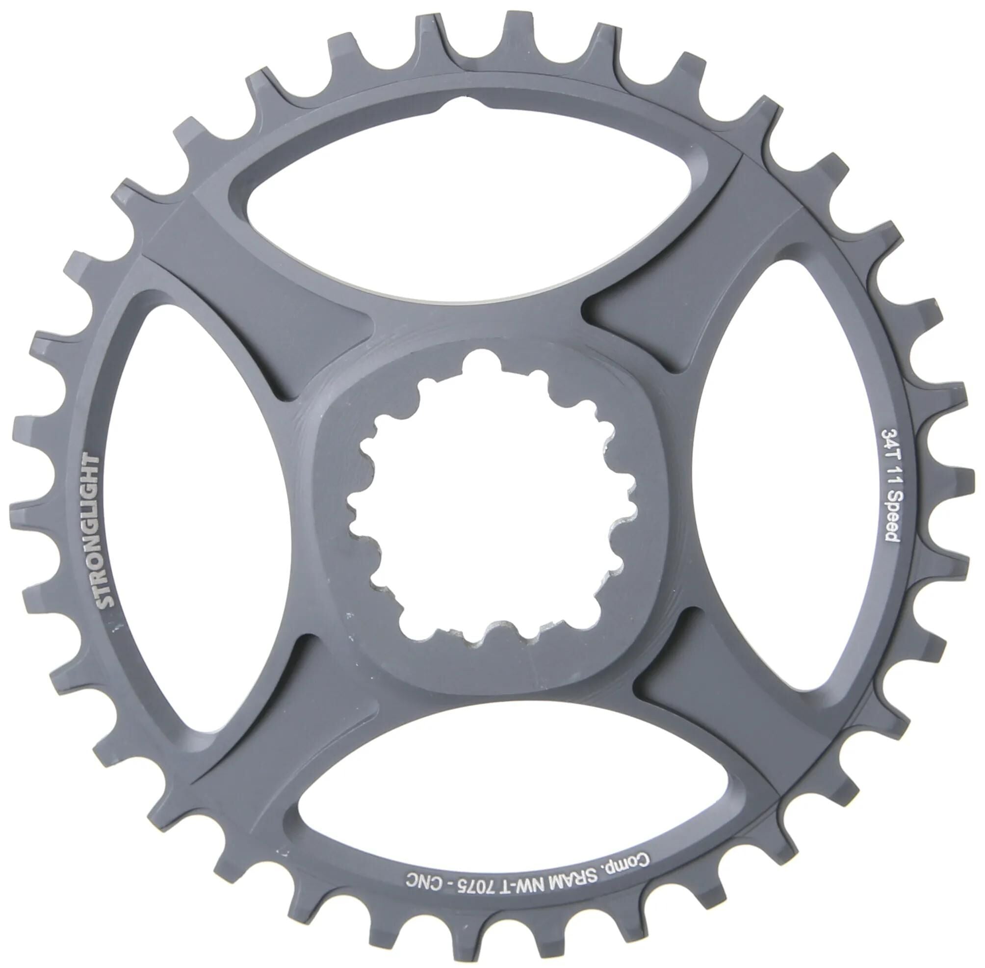 Stronglight kettenblatt ht3 chain ring strongl.ht3 34t inner alu black