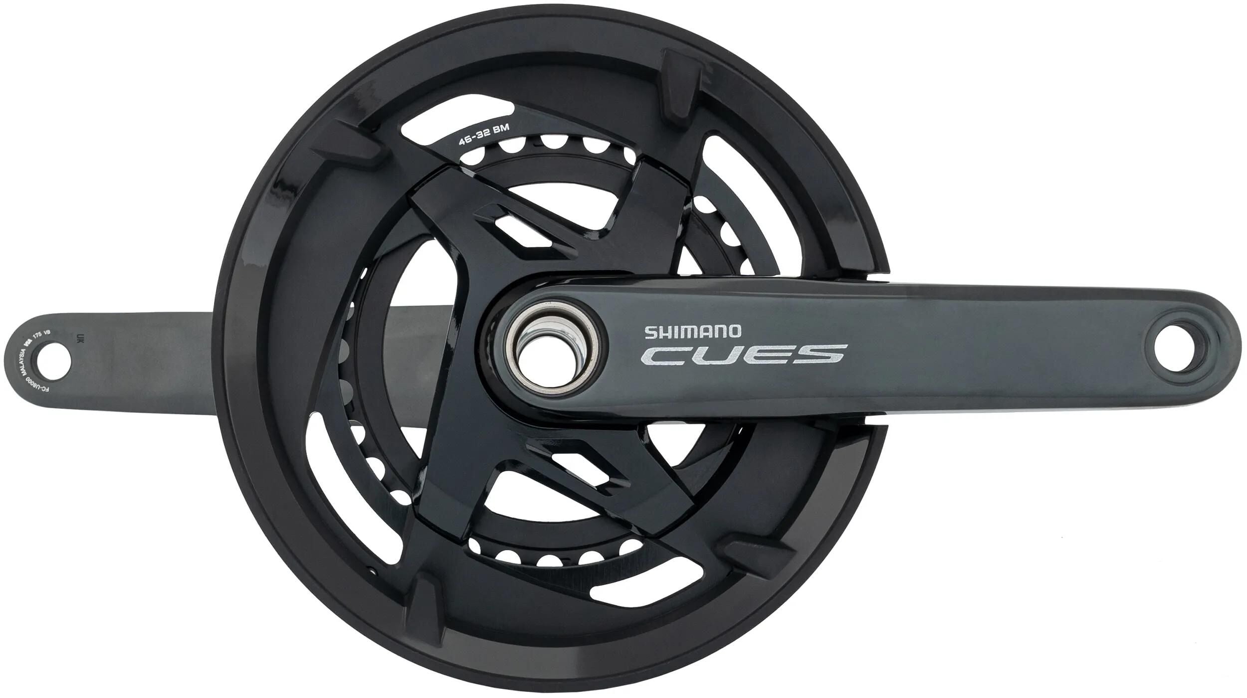 Shimano cues fc-u8000 11-speed crank 46 32 with chain guard | 175mm
