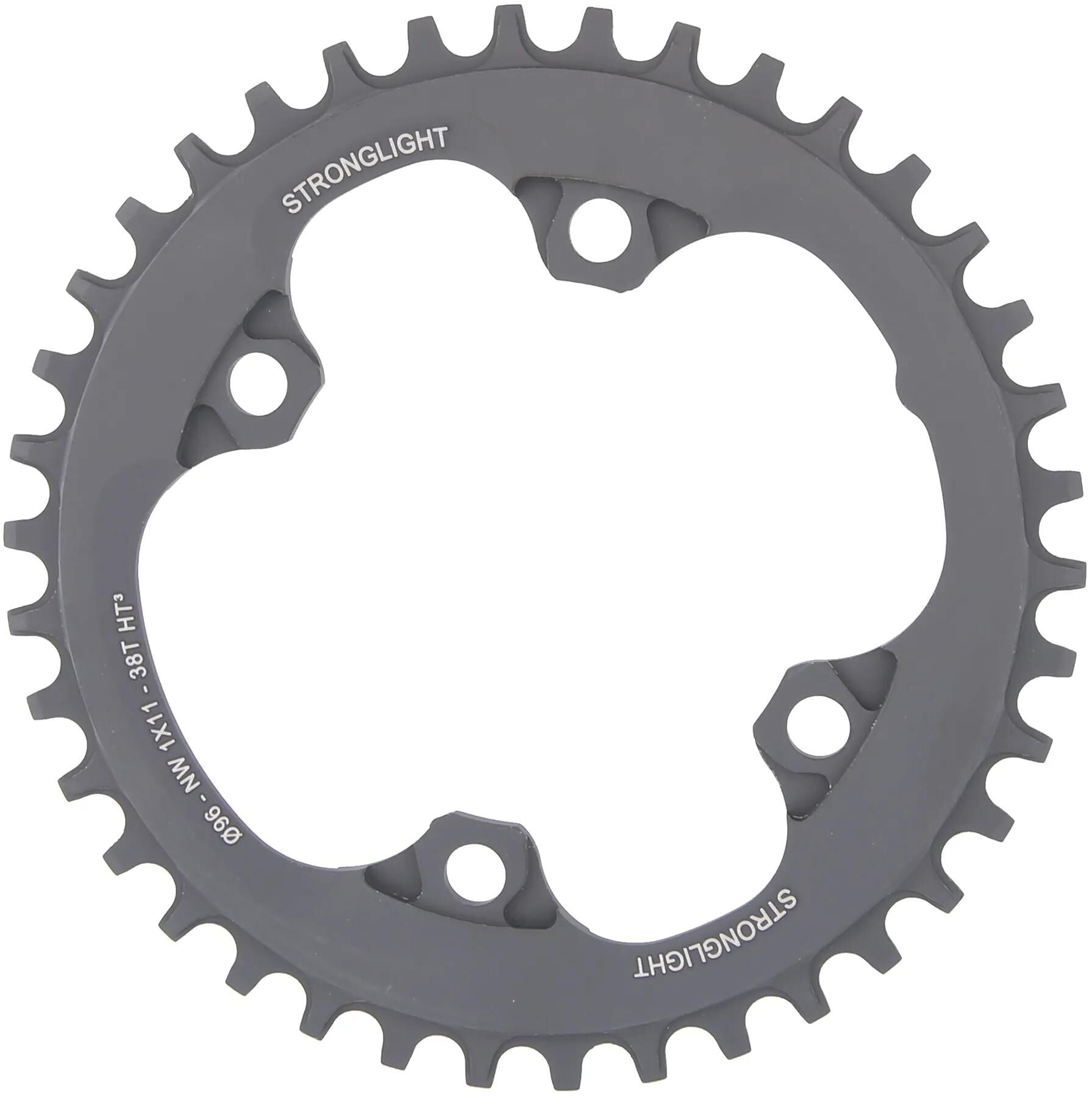 Stronglight kettenblatt ht3 chain ring strongl. ht3 38t alu black