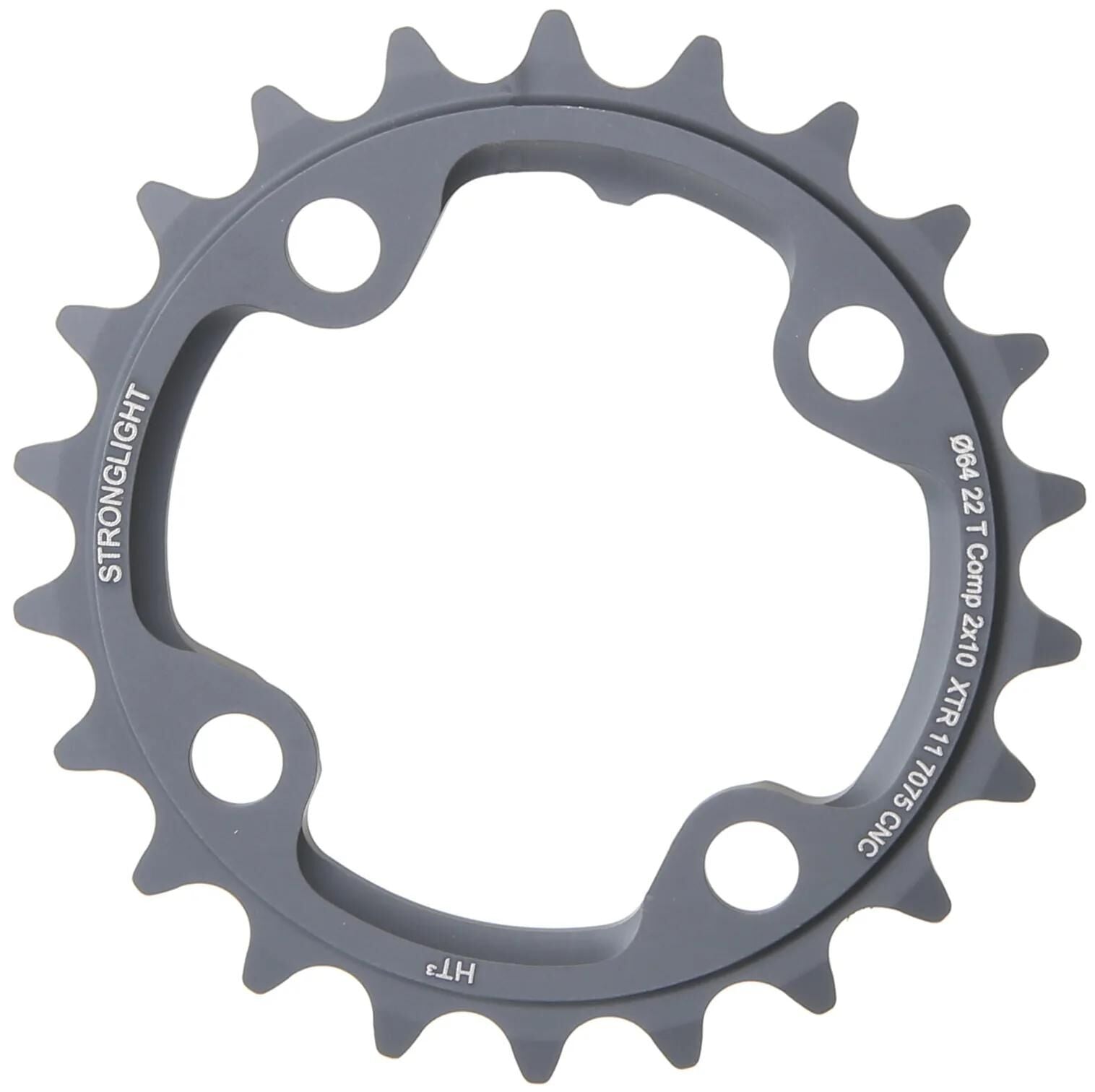 Stronglight ht3 shimano xtr m980 chainring 10-speed, 4-arm, 104 64 mm bcd