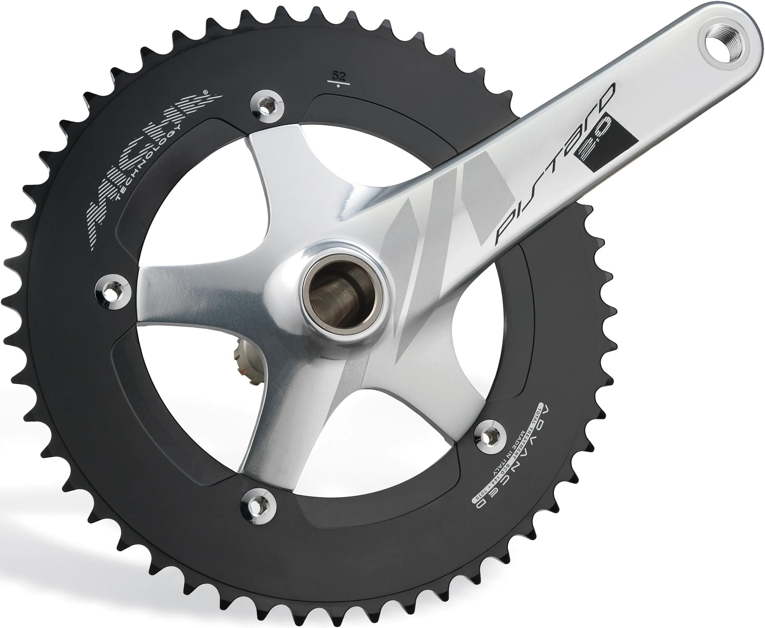 Miche kettenradgarnitur pistard 2.0 crankset pistard 2.0 48 teeth 165mm sil.