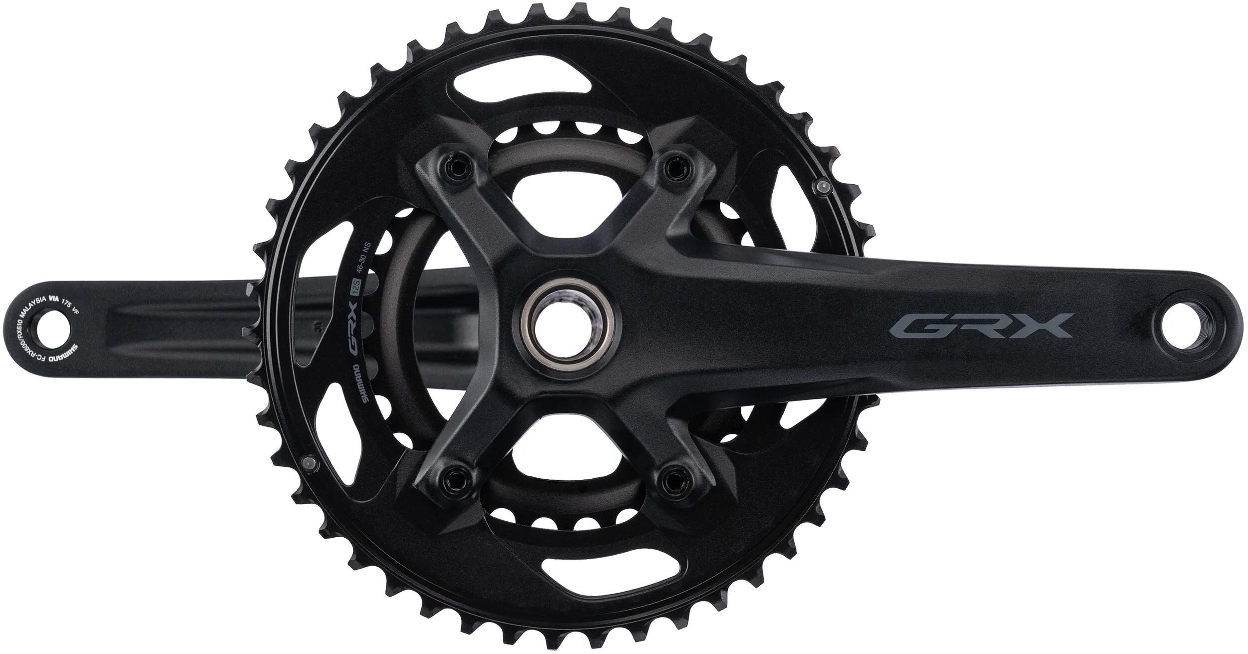 Shimano grx fc-rx610 2x12-speed crank 46 30 | 175mm