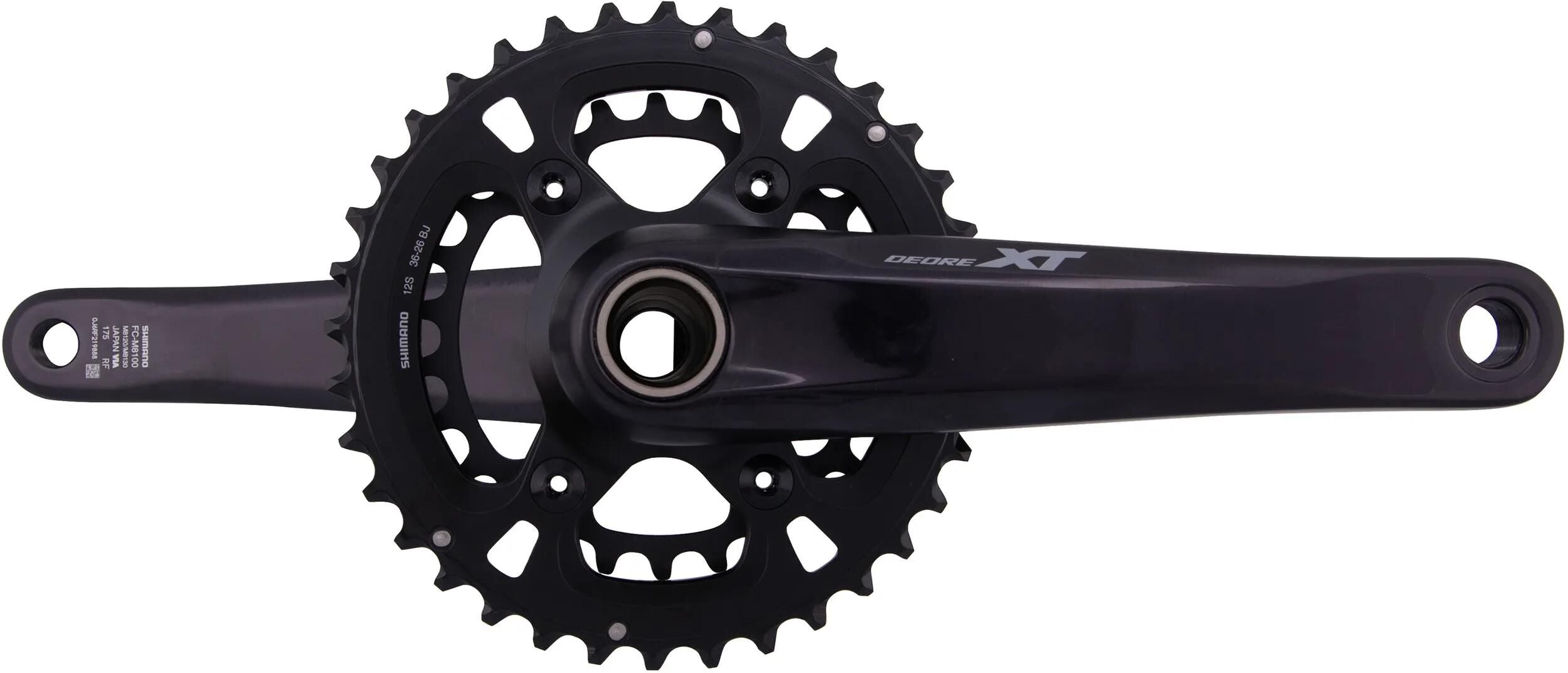 Shimano kettenradgarnitur deore xt fc-m8120 crankset shim.xt fcm8120 26 36t.175mm ht2 12sp.bo.