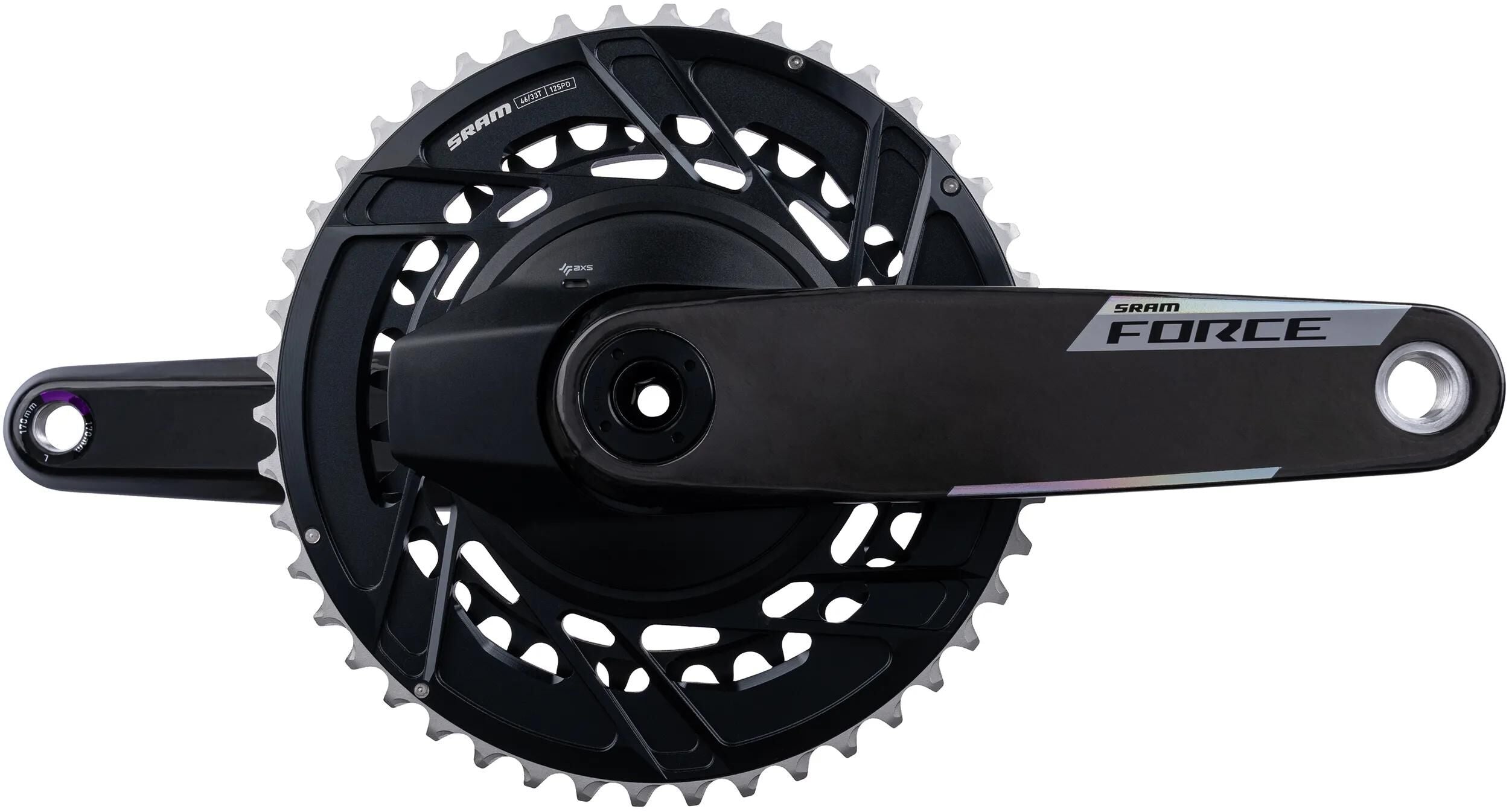 Sram crankstel force axs e1 krg pm force e1 46 33 170 mm dub