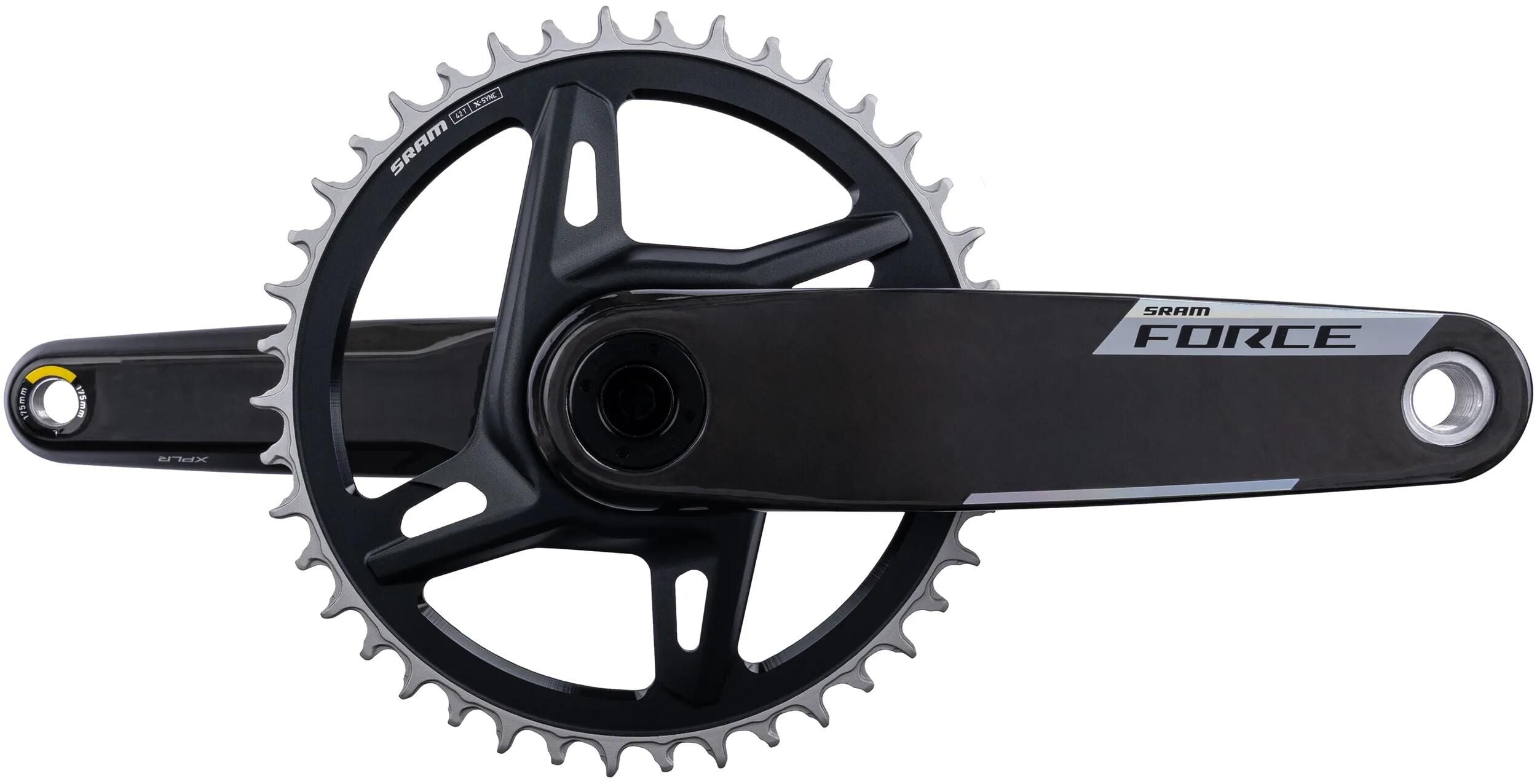 Sram crankstel force 1 xplr axs e1 krg pm force xplr e1 42z 175mm wide dub