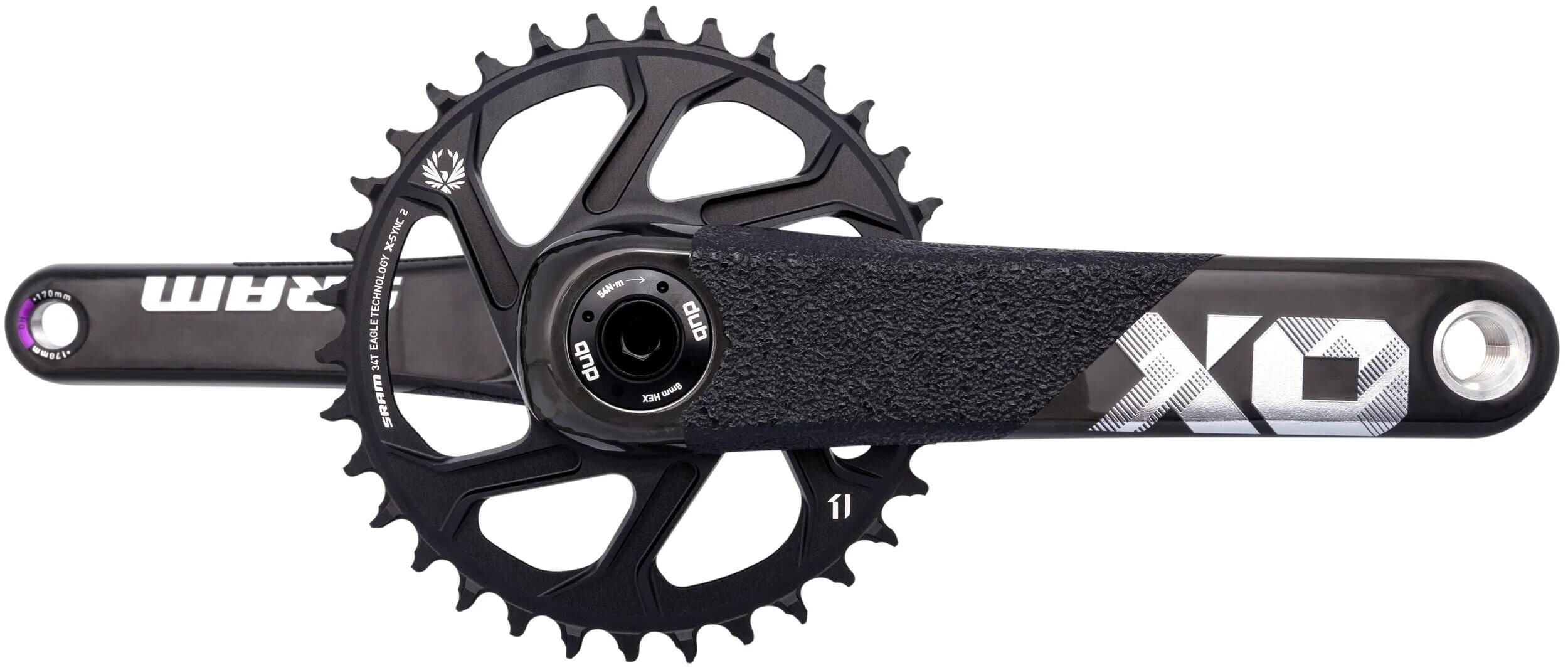 Sram kettenradgarnitur x01 dh crankset x01 dh dub 170mm black