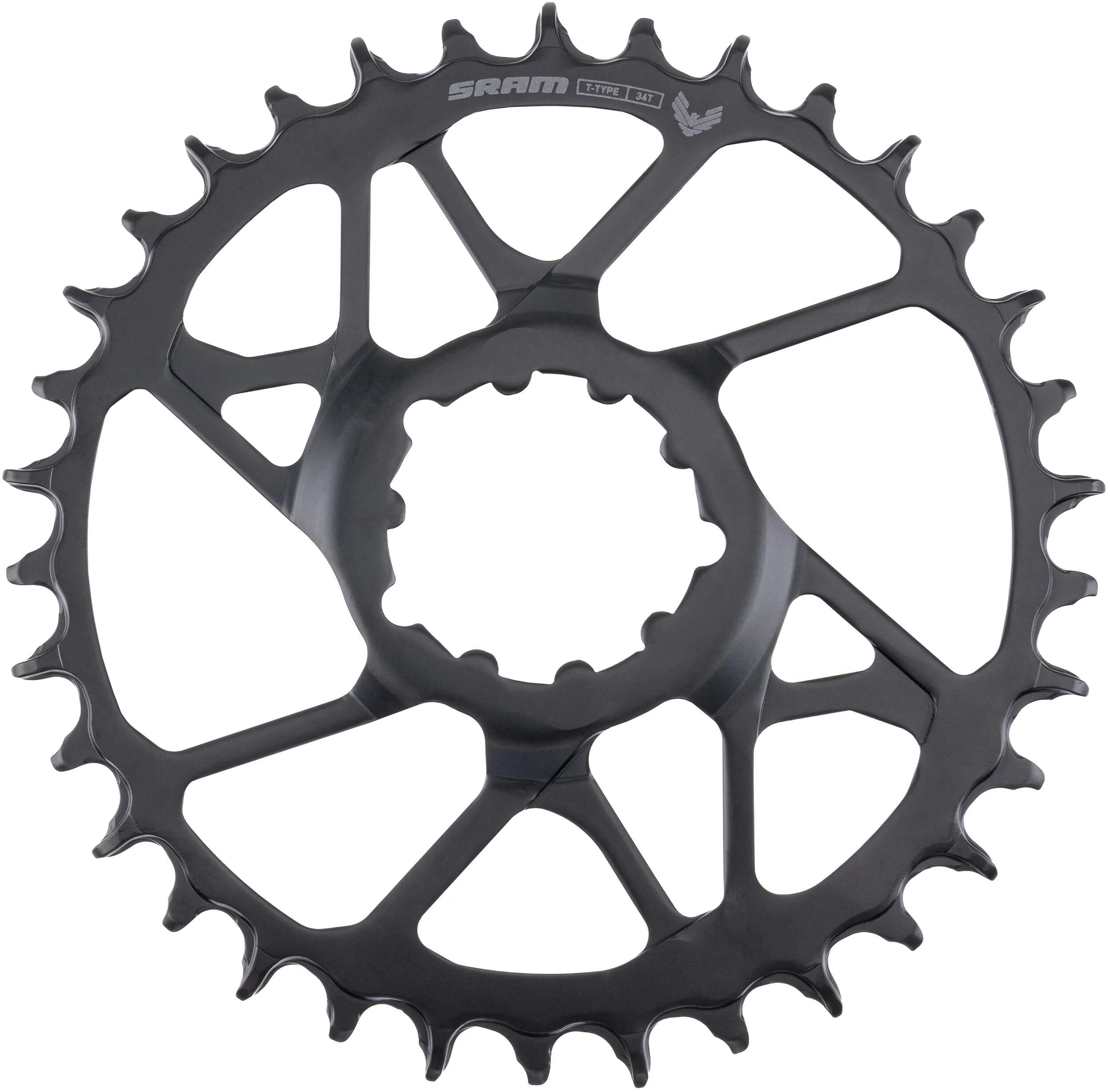 Sram kettingblad eagle t-type zwart 34t staal dm 3mm offset eagle 70