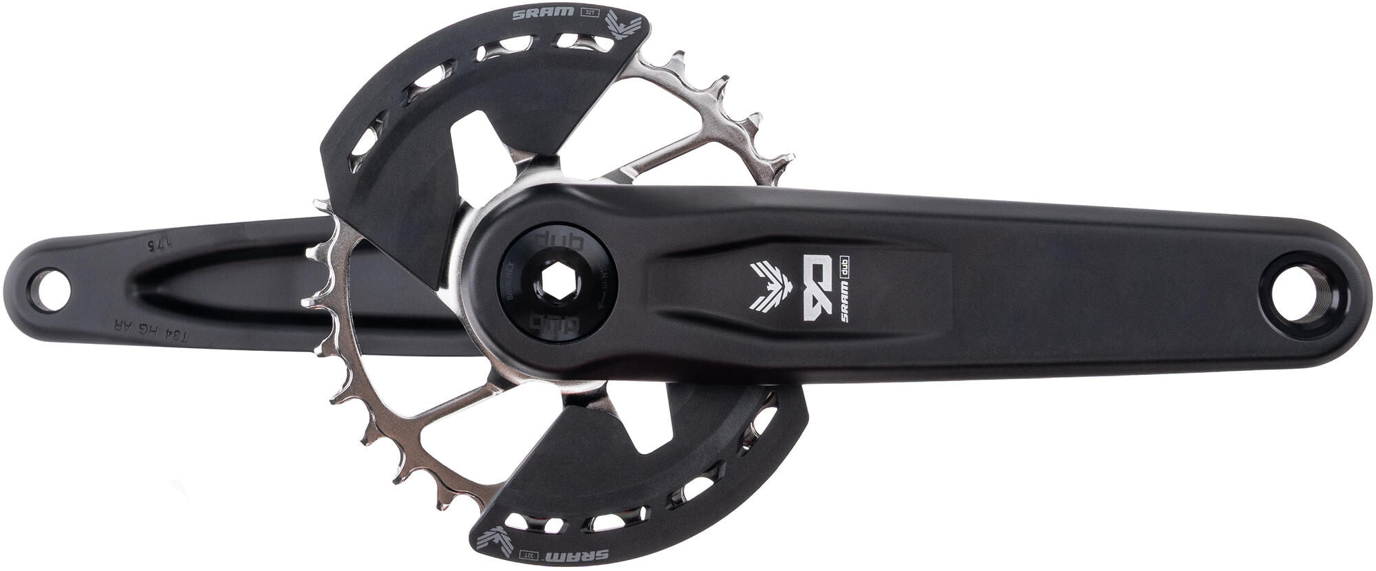 Sram crankstel eagle 90 transmission krg 90 eagle tt dub 175mm 32 inch steel black
