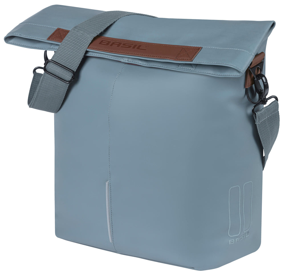 Basil City fietsshopper Vegan Leather 14-16L Grafietblauw