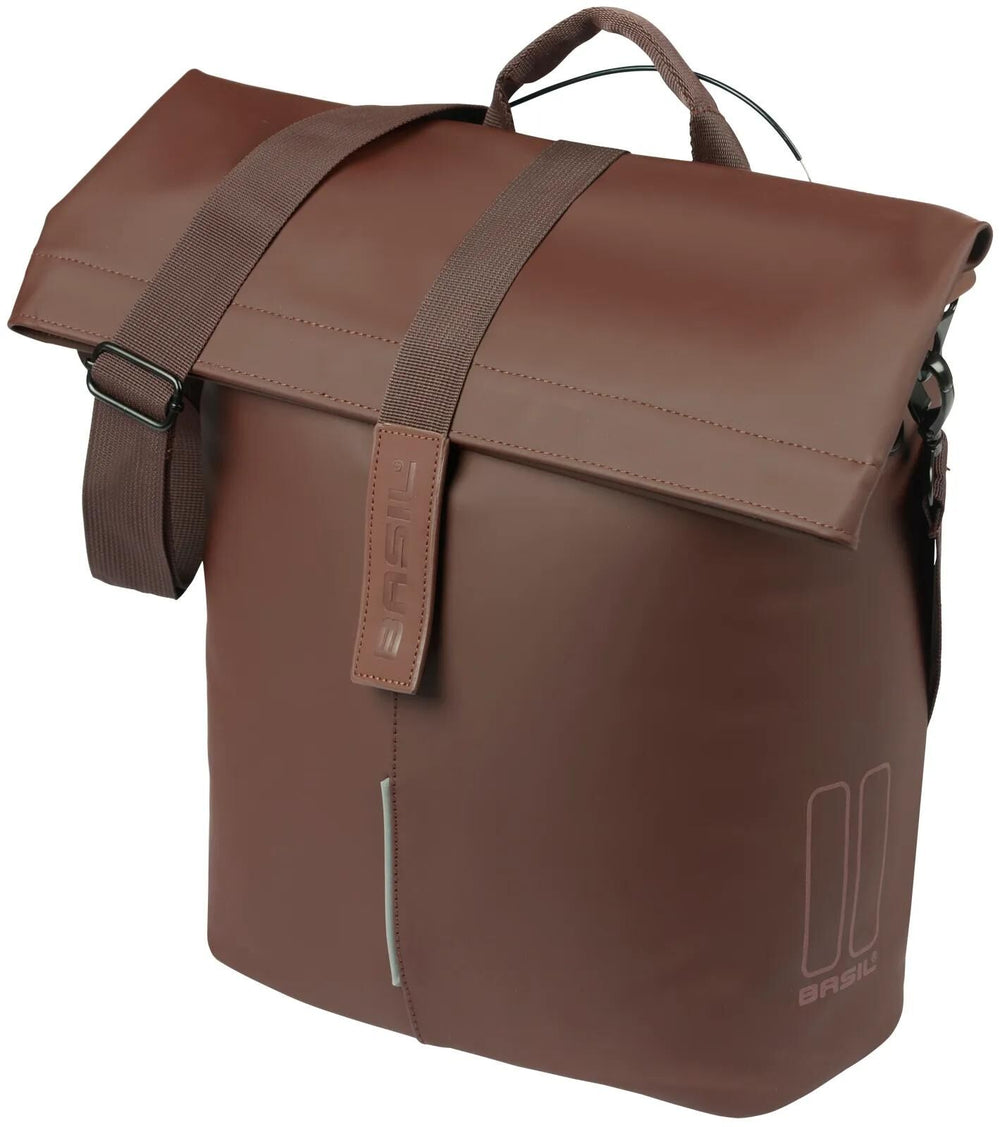 Basil fietsshopper city mik noppen 14-16 liter 11 x 29 x 36 cm - bruin
