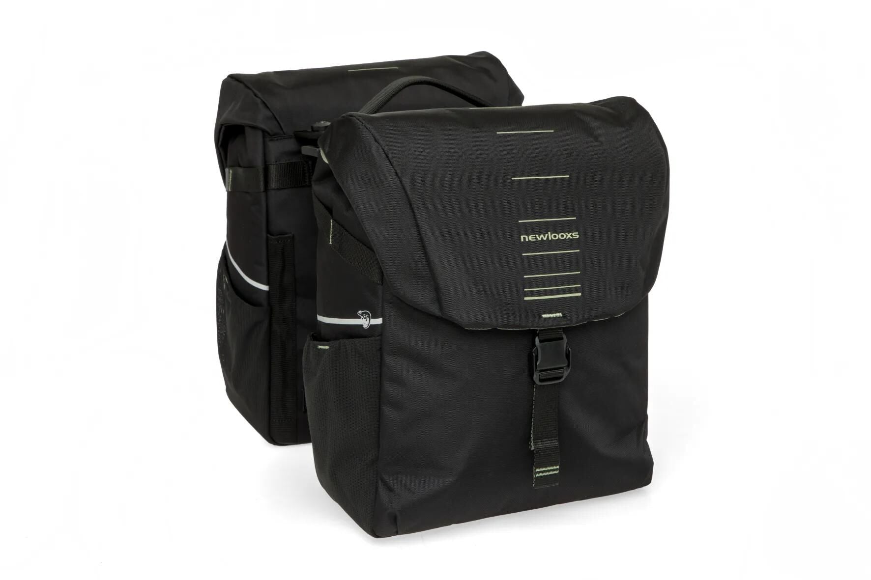 Newlooxs new looxs vigo 536.155mik2 zwart groen dubbeltas mik 40l