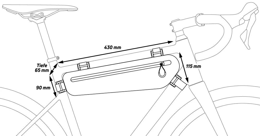 Zéfal tasche z adventure c-serie frame bag z adventure c3 3,3l