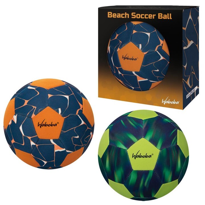 Waboba neopreen strandvoetbal maat 5 groen oranje