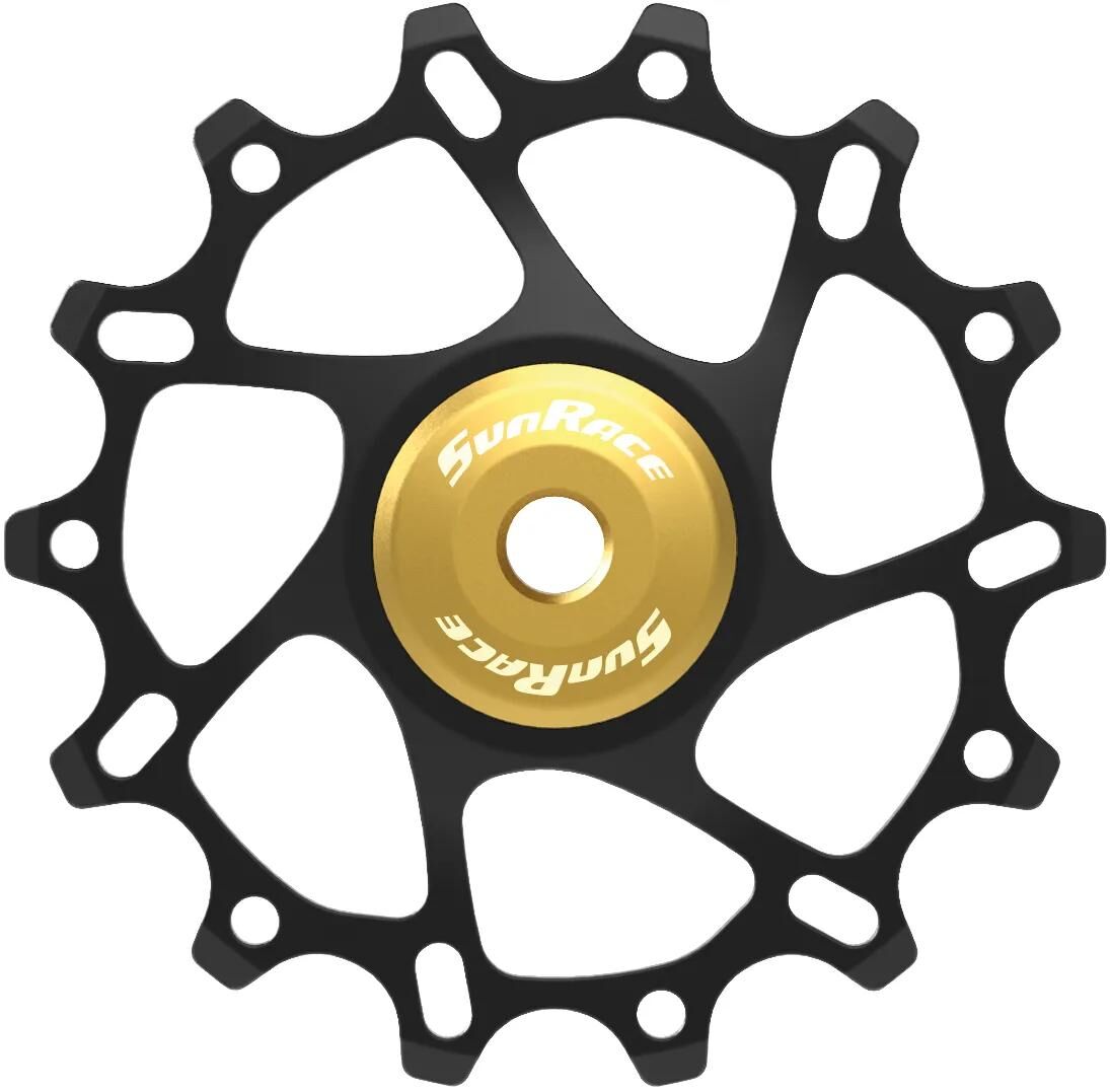 Sunrace derailleurwiel 14t aluminium goud