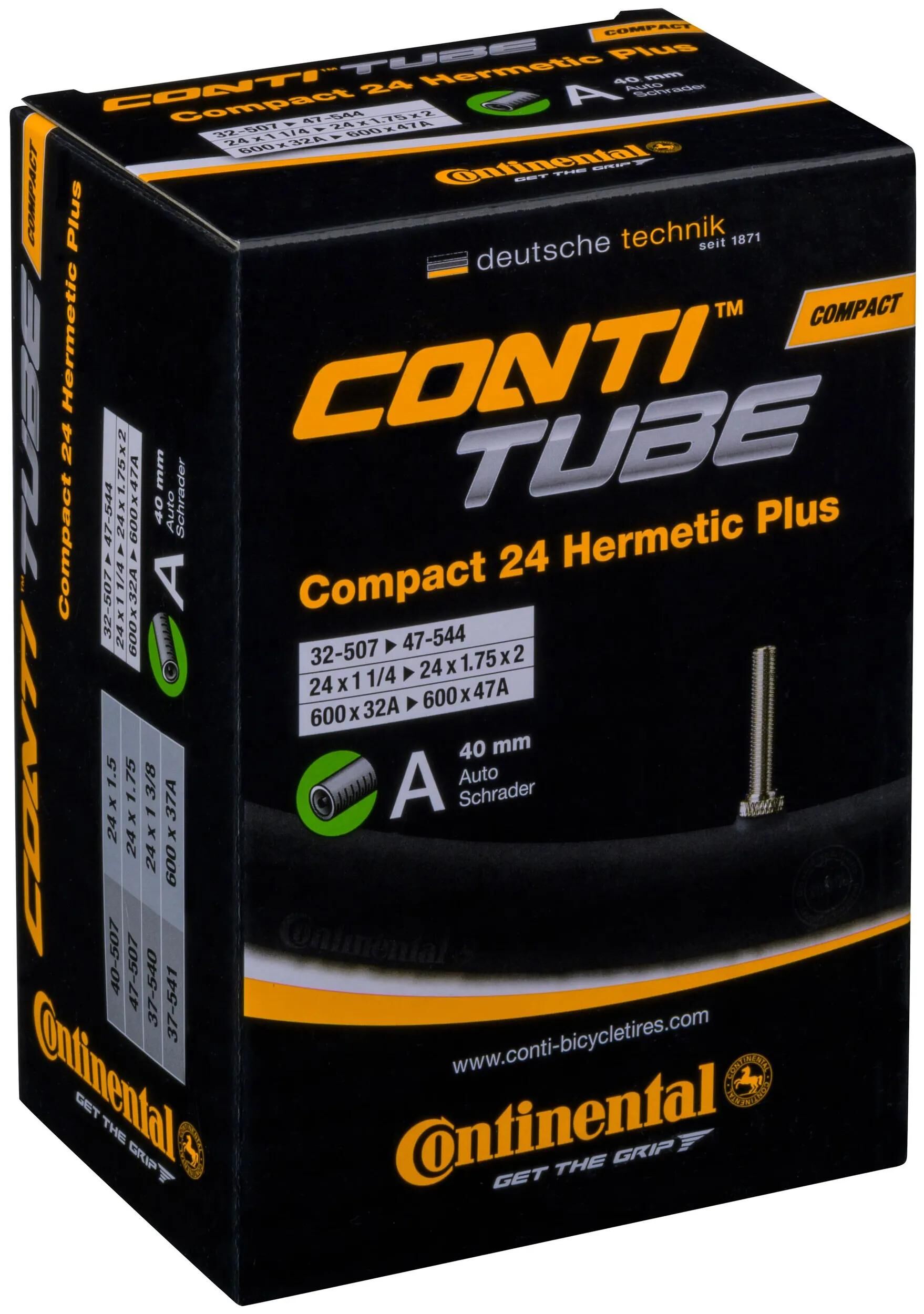 Continental schlauch compact wide hermetic plus conti tubes compact 24 55 62-507 d40 wid her