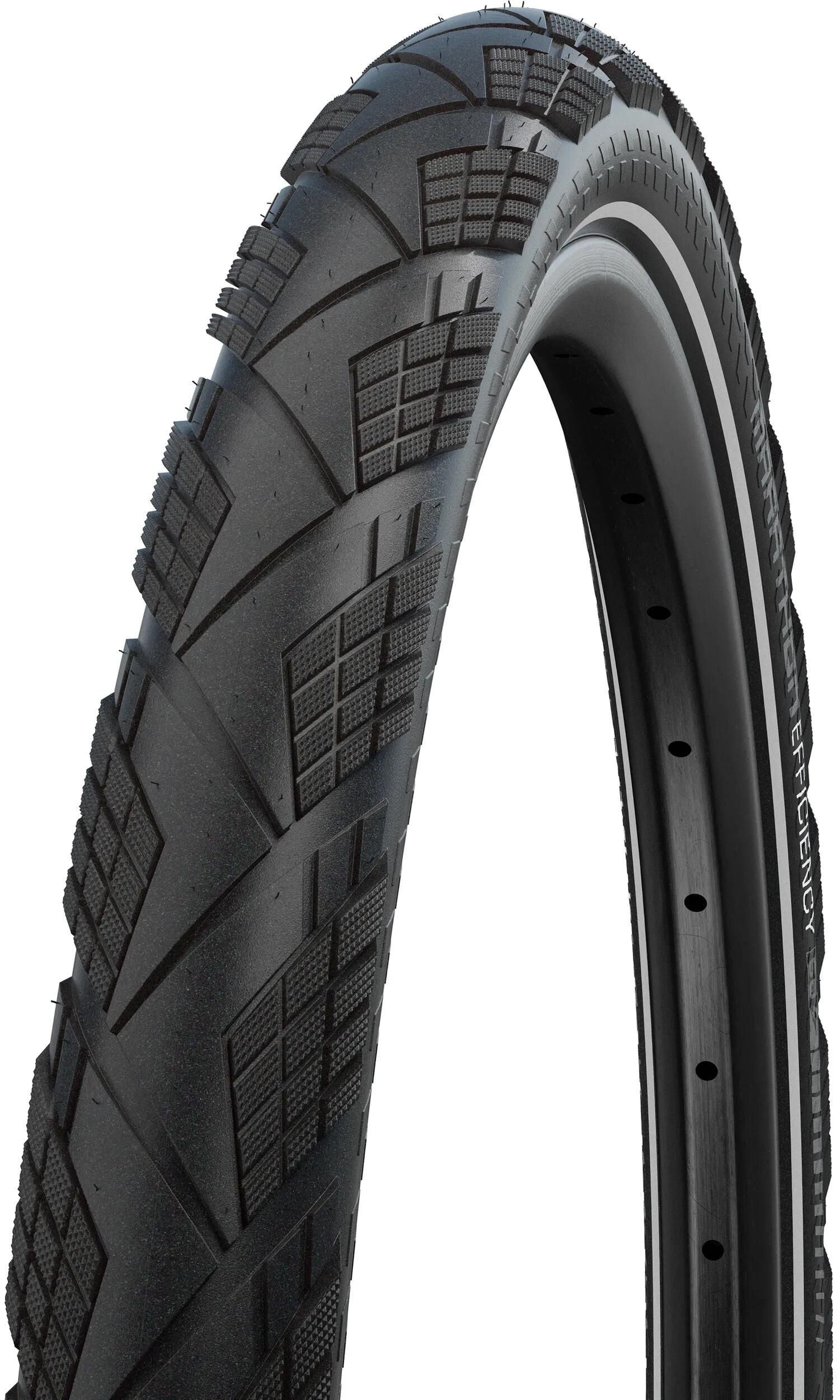 Vouwband Schwalbe Marathon Efficiency Super Race V-Guard 27,5 x 2,15 55-584 - zwart met reflectie