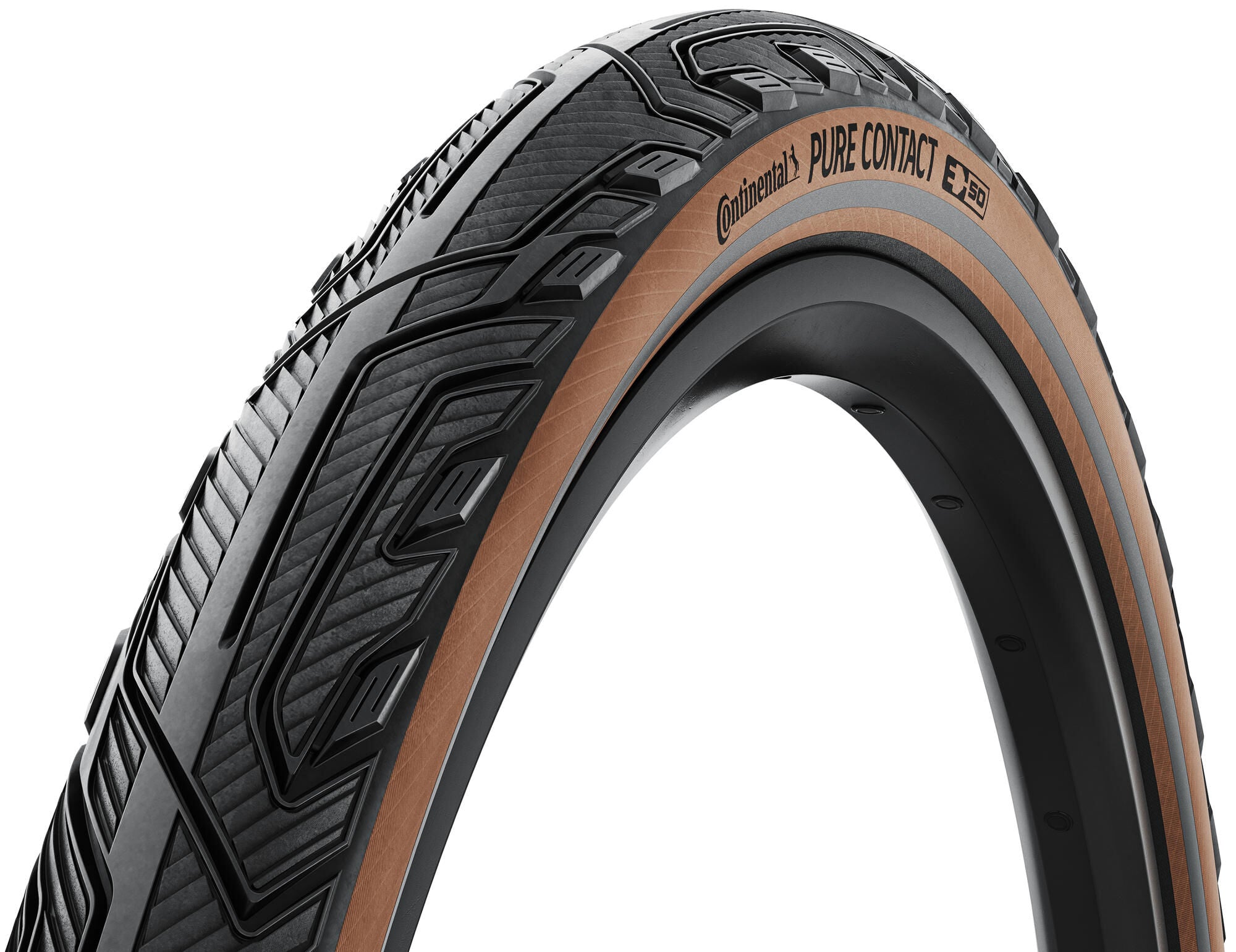 Continental buitenband pure contact tyre conti pure contact 50-622 bl coffee reflex