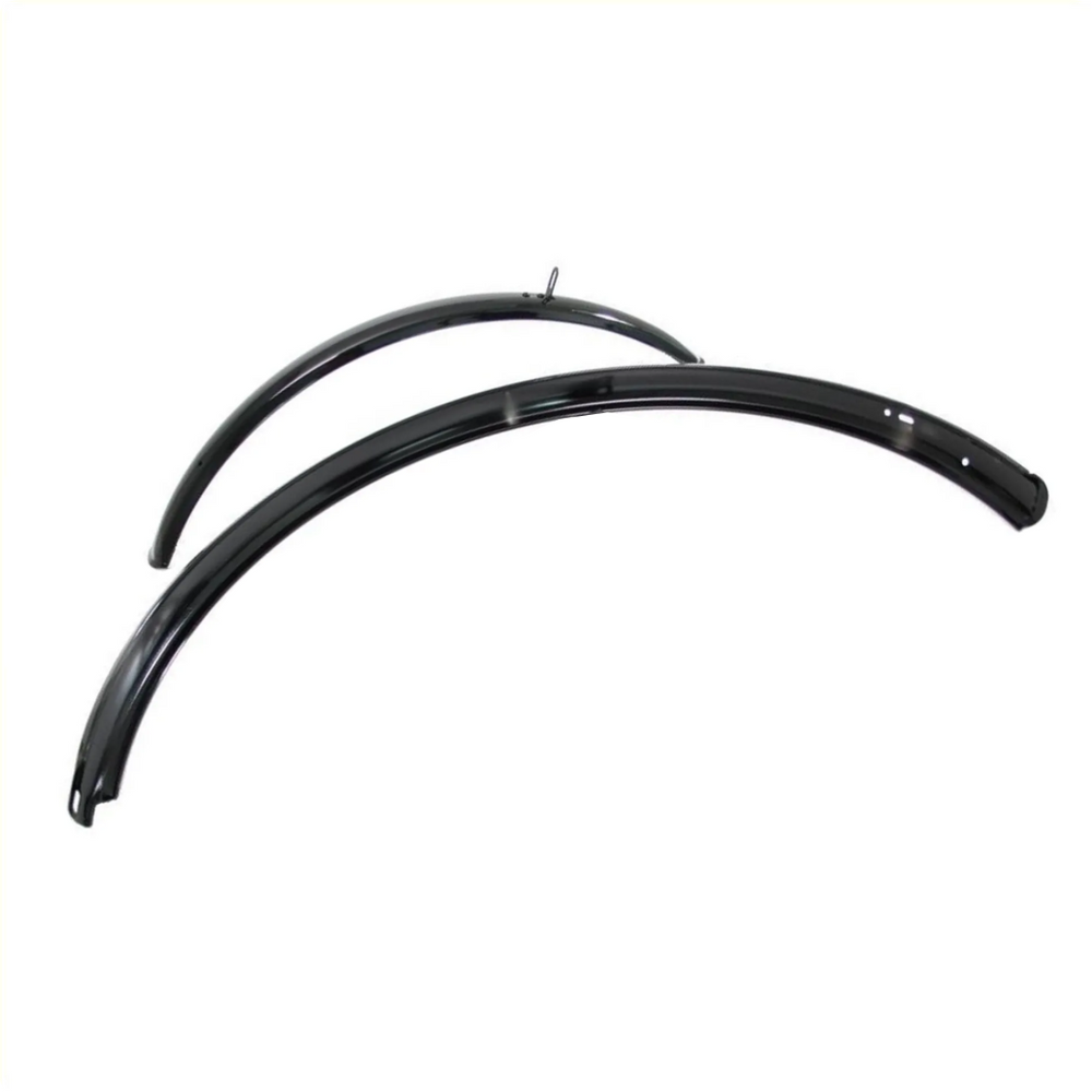 Falkx spatbordenset staal 28 inch zwart