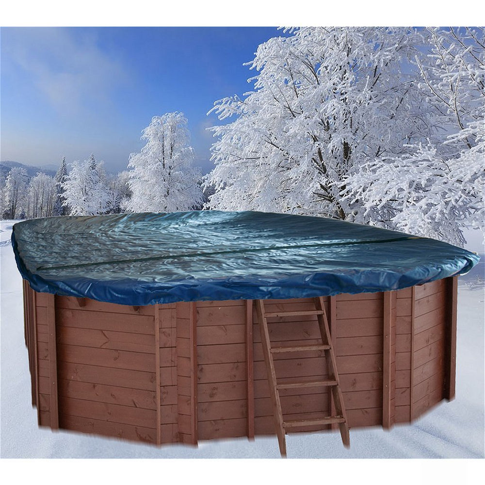 Interline Winter geschikt voor Houten Zwembad Ovaal 8-Hoek 840x490 cm