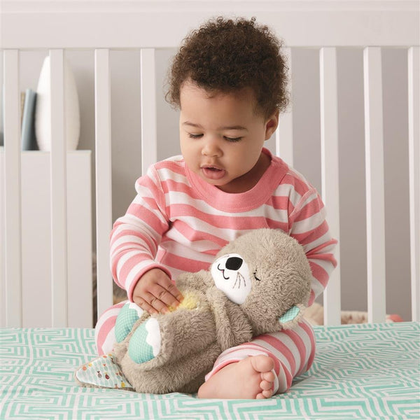 Fisher-price bedtijd otter 30 cm - 0 tot 6 maanden - knuffel met muziek
