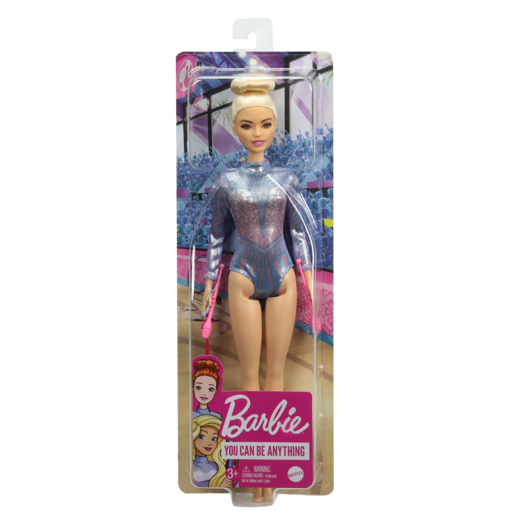 Mattel barbie ritmische gymnastiek pop blond + accessoires