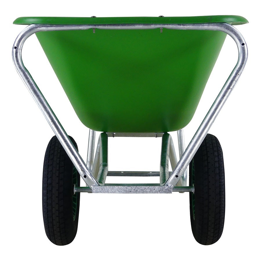 Fort producten kruiwagen f s 165l groen hdpe bak verz onderstel 2 wiel