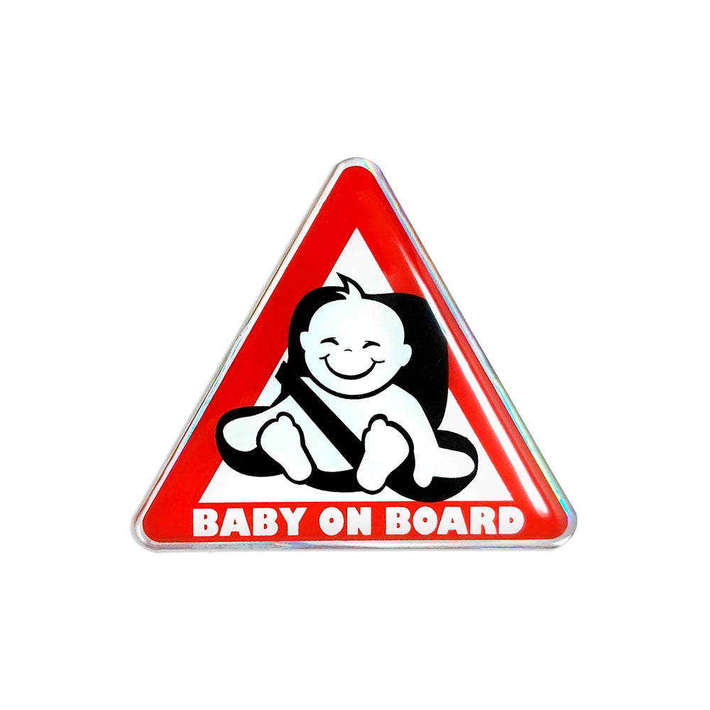 Baby aan boord in stoel 3D-sticker
