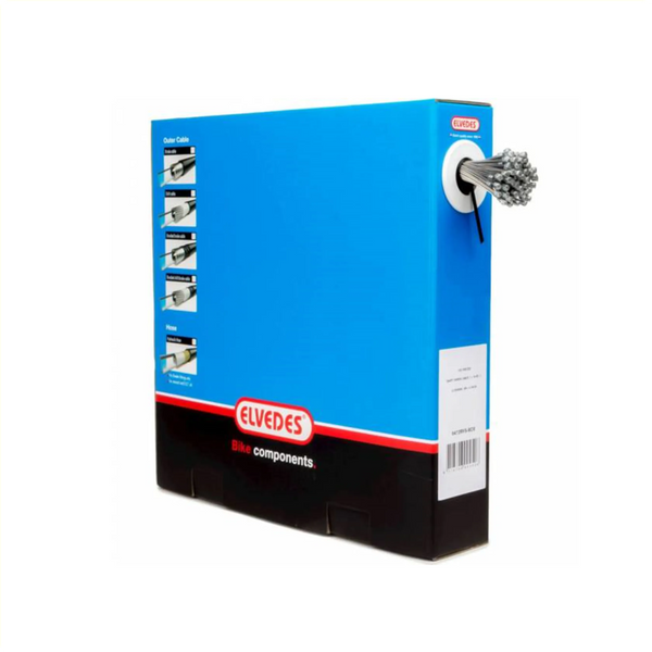 Câble intérieur de frein Elvedes 2000mm T-nipple en acier inoxydable lisse (100 pièces)