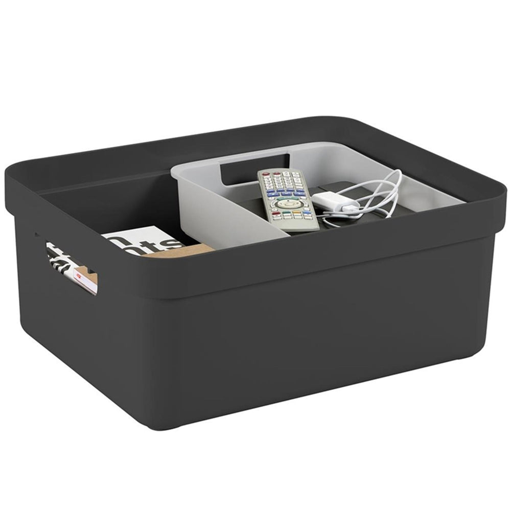 Sunware sigma home opbergbox 24l antraciet 44,5 x 34,5 x 18 cm
