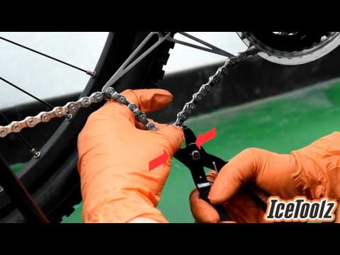 Pince à maillons de chaîne universelle IceToolz 62D3 acier Cr-Mo